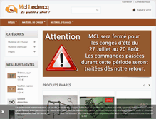 Tablet Screenshot of mclleclercq.com